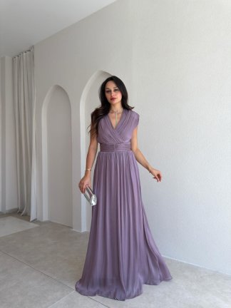 JİVA Maxi Elbise 3049 - Lila 