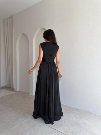 JİVA Maxi Elbise 3049 - Siyah - 3