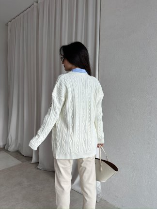 JOHN Triko Hırka 8247 - Krem - 4