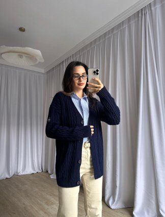 JOHN Triko Hırka 8247 - Lacivert - 1