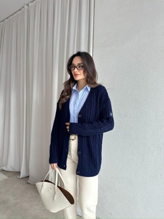 JOHN Triko Hırka 8247 - Lacivert - 2