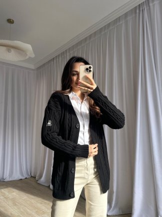  JOHN Triko Hırka 8247 - Siyah 