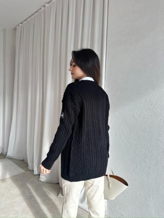  JOHN Triko Hırka 8247 - Siyah - 4