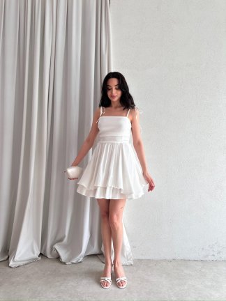 JONATHAN Mini Elbise 4834 - Beyaz - 2
