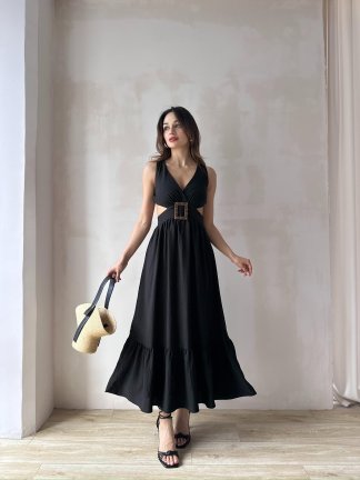 JOULE Maxi Elbise 7711 - Siyah - 3