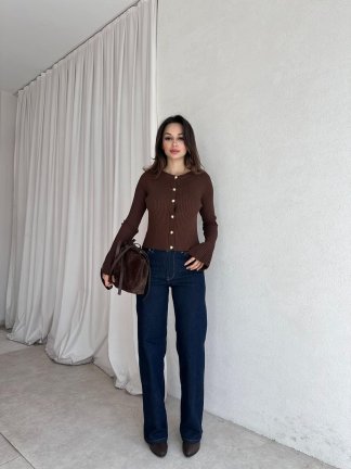 JUDGE Hırka 8341 - Acı Kahve - 3