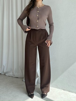 JUDGE Hırka 8341 - Kahverengi - 2