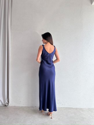 JUMP Maxi Elbise 2683 - Lacivert - 3