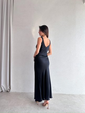 JUMP Maxi Elbise 2683 - Siyah - 3