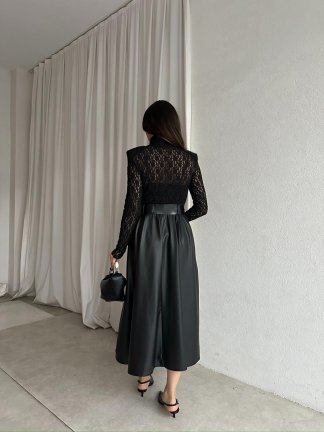 JUNA Elbise 1458 - Siyah - 4