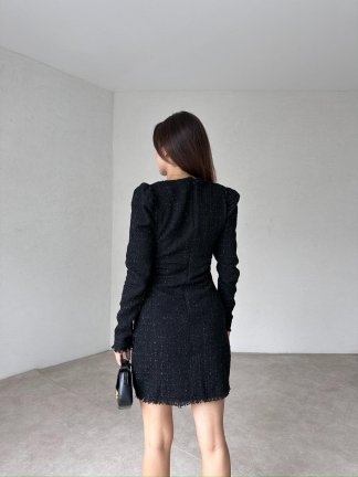 JUSTİN Mini Elbise 3832 - Siyah - 3