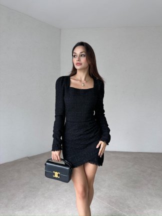 JUSTİN Mini Elbise 3832 - Siyah - 1