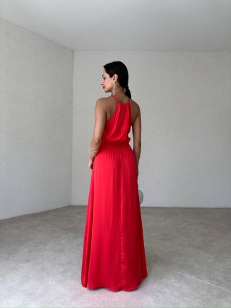 KAFKA Maxi Elbise 0032 - Nar Çiçeği - 3