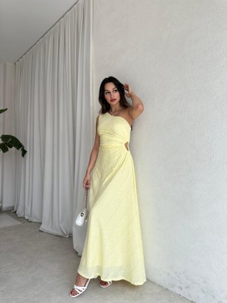 KAHLO Elbise 8120 - Sarı - 1