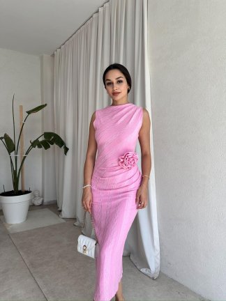 KAİRA Elbise 8020 - Pembe - 2