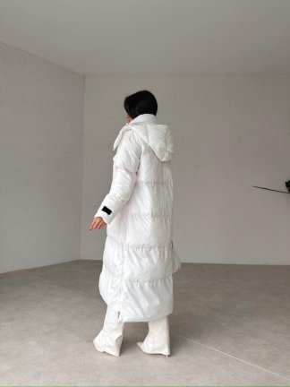 Kapüşonlu Şişme LAGOS Mont 2200 - Beyaz - 4