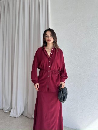  KARİNA Takım 8290 - Bordo - 1