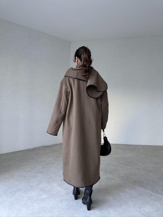 Kaşmir Kumaş IRENE Kaban 9022 - Kahverengi - 4