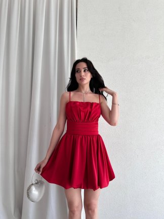 KASSİE Mini Elbise 6637 - Kırmızı - 1