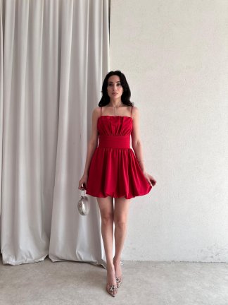 KASSİE Mini Elbise 6637 - Kırmızı - 2