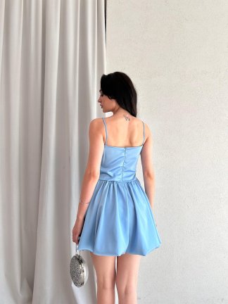 KASSİE Mini Elbise 6637 - Mavi - 3