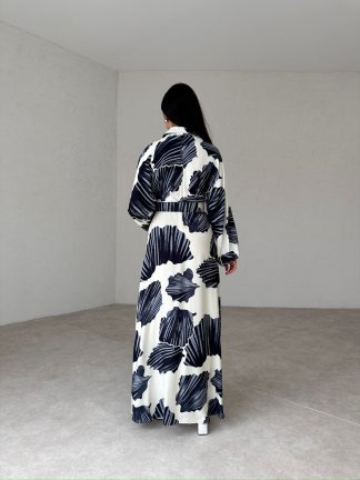 KATALİNA Maxi Elbise 5599 - Siyah - 3