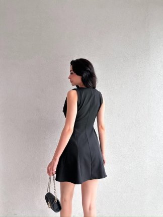 KATHİA Mini Elbise 9764 - Siyah - 3
