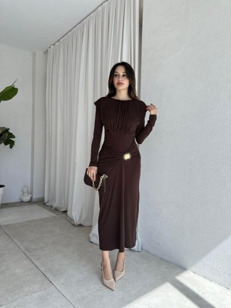 KEİ Elbise 8485 - Acı Kahve - 2