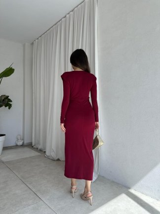 KEİ Elbise 8485 - Bordo - 3