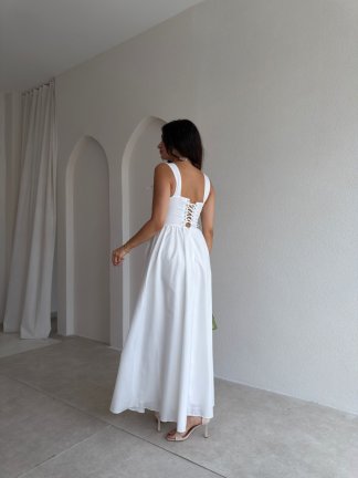 KEİTH Midi Elbise 9652 - Beyaz - 3