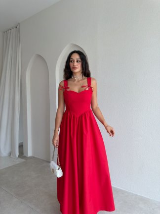 KEİTH Midi Elbise 9652 - Kırmızı - 2