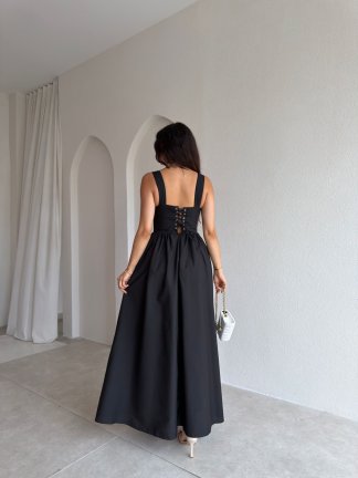 KEİTH Midi Elbise 9652 - Siyah - 3