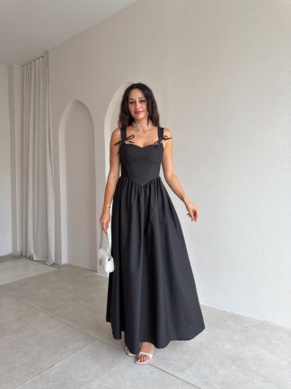KEİTH Midi Elbise 9652 - Siyah 