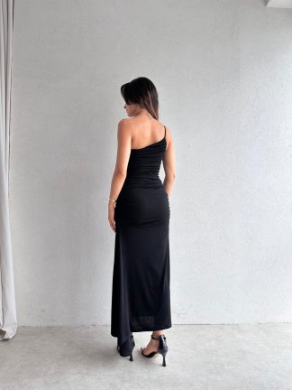 KENDALL Maxi Elbise 5539 - Siyah - 3