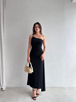 KENDALL Maxi Elbise 5539 - Siyah - 2