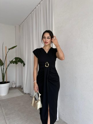 KENWAY Midi Elbise 8283 - Siyah - 2