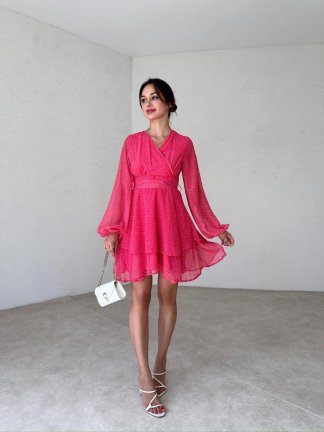 KİTTY Mini Elbise 2442 - Fuşya - 2