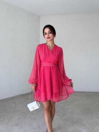 KİTTY Mini Elbise 2442 - Fuşya 