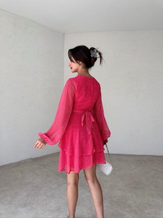 KİTTY Mini Elbise 2442 - Fuşya - 3