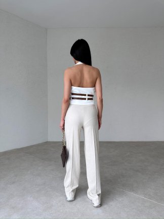 Klasik Tasarım ZANE Pantolon 9444 - Krem - 3