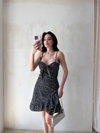 KONT Mini Elbise 3473 - Siyah - 3