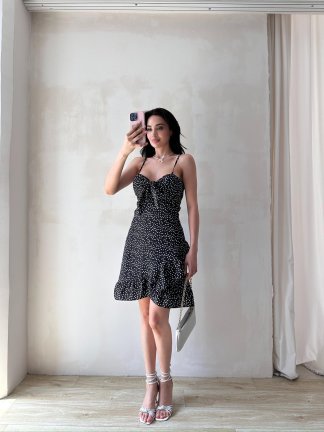 KONT Mini Elbise 3473 - Siyah - 4