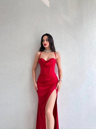 LEVİTAS Elbise 1231 - Kırmızı 