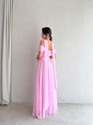 KRİSTOF Maxi Elbise 5113 - Pembe - 3