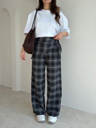 KUROX Şallı Pantolon 6870 - Siyah - 2