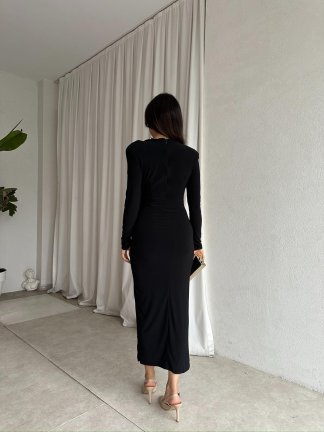 KYLİE Maxi Elbise 8464 - Siyah - 3