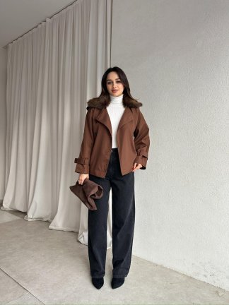 KYRİS Ceket 8438 - Kahverengi - 3