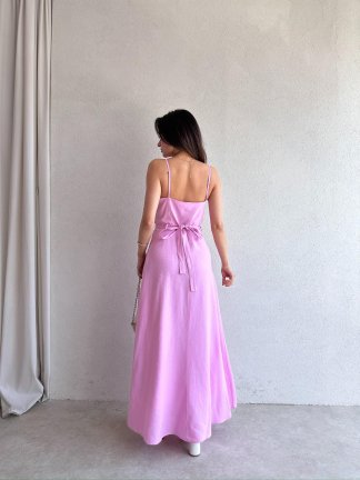 LAMBORN Maxi Elbise 9690 - Pembe - 3