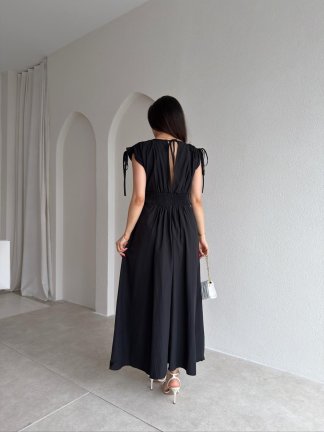 LARRY Midi Elbise 6523 - Siyah - 3