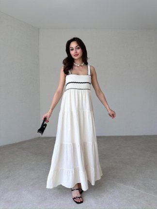 LARSSON Maxi Elbise 4389 - 2